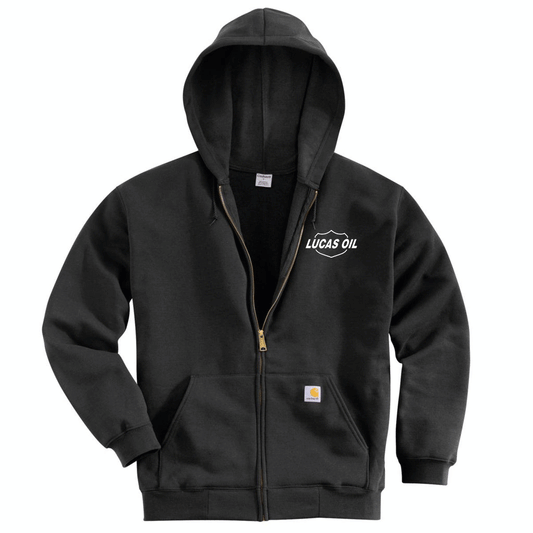 Carhartt Men's Black Hooded Zip Front Sweatshirt