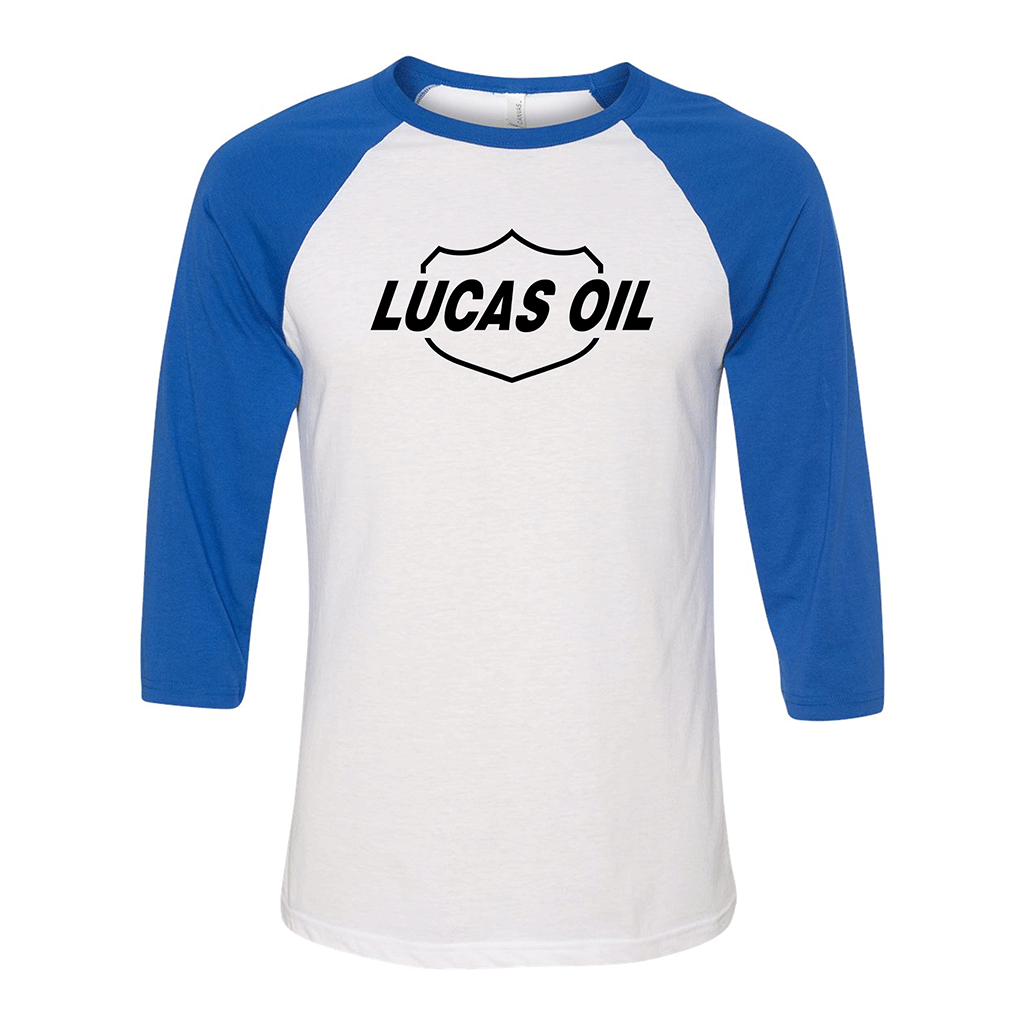 Bella Canvas Unisex 3/4-Sleeve Baseball Tee - Triblend Fabric, Raglan Sleeves (White/Royal)