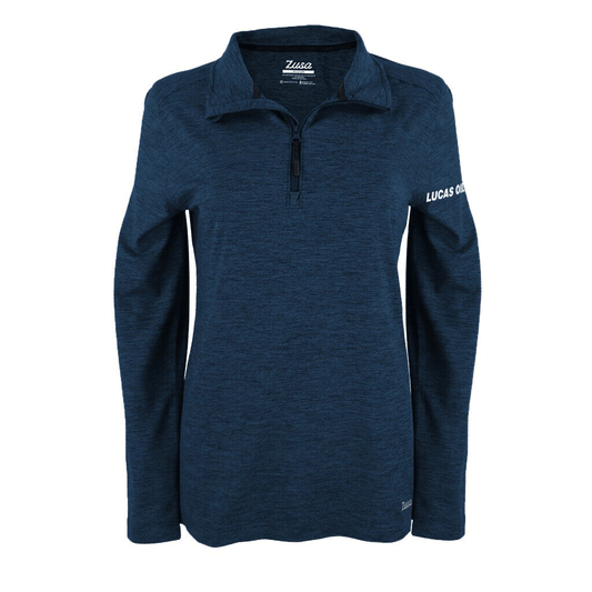 Zusa Women's Navy Heather Brisk Quarter Zip