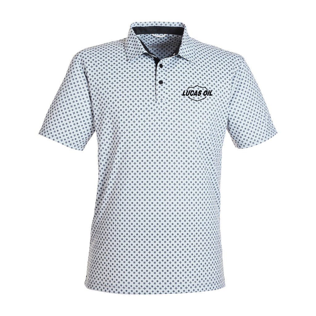 Swannies Golf Glacier/ Black Men's Hazelwood Polo