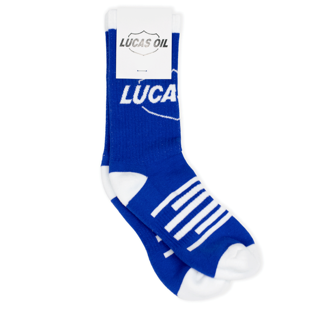 Lucas Oil Custom Cotton Athletic Crew Socks